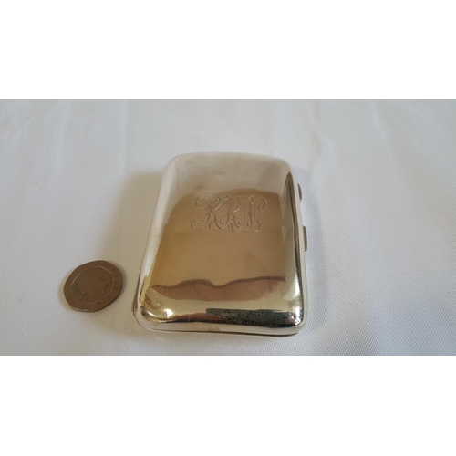 30 - HM silver cigarette case c1918