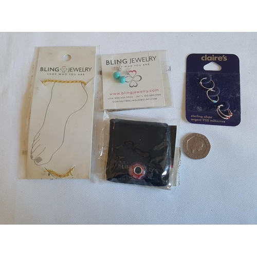 395 - 4 new sterling silver jewellery items