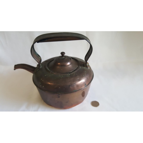 53 - Victorian copper kettle