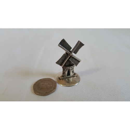 59 - solid silver windmill