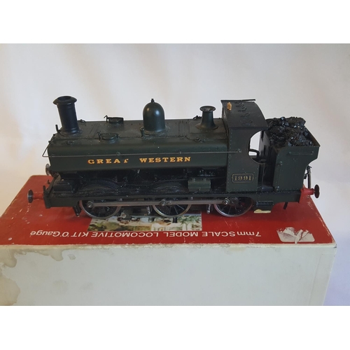 62 - kit built o gauge Eric Underhill GWR 850 class pannier tank locomotive