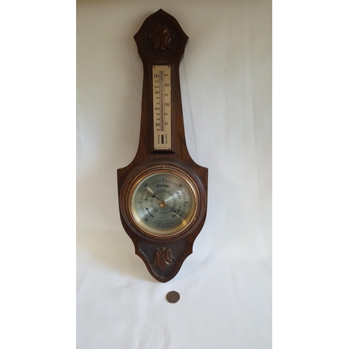 72 - Comitti of London wall hanging barometer