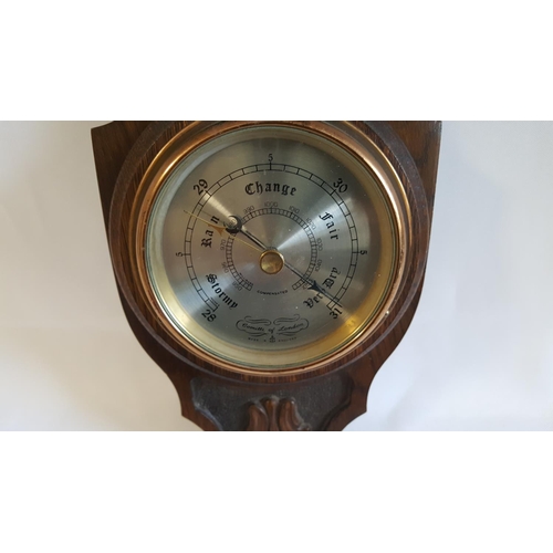 72 - Comitti of London wall hanging barometer