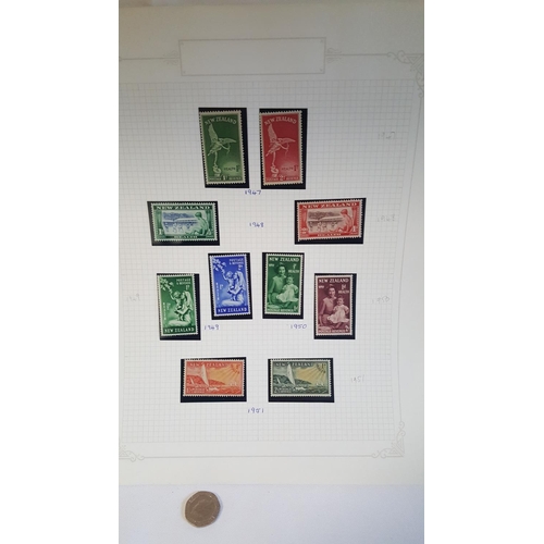 108 - New Zealand 1947-51 mint unused stamps unhinged