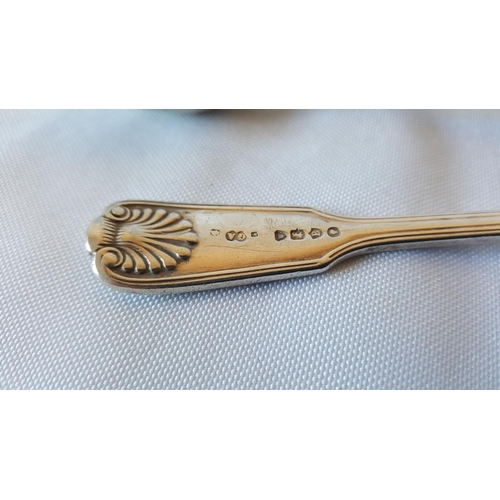 121 - 3 HM silver spoons by Chawner & Co c1877 101grams