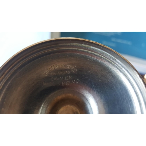 5 - Cavalier silver plated reproduction Georgian goblets