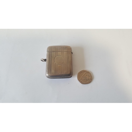 64 - HM silver vesta case c1924
