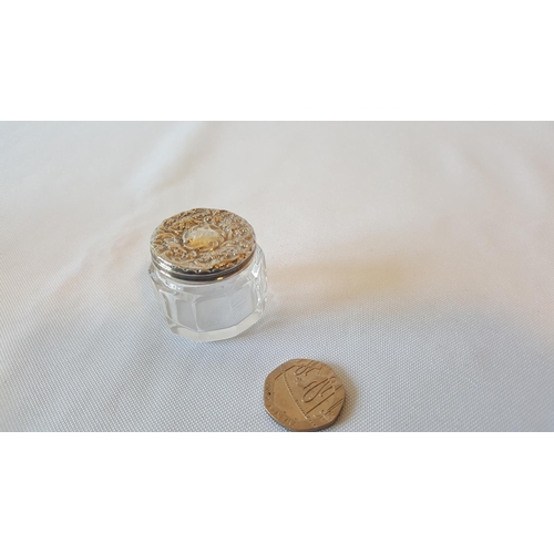 81 - HM silver lidded jar c1909