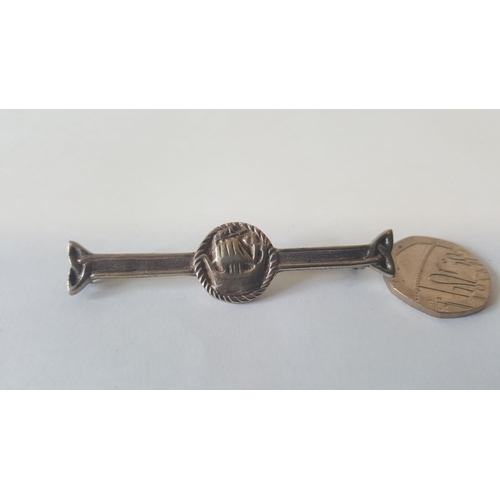 88 - HM silver celtic brooch by George Panton & Son Edinburgh c1938