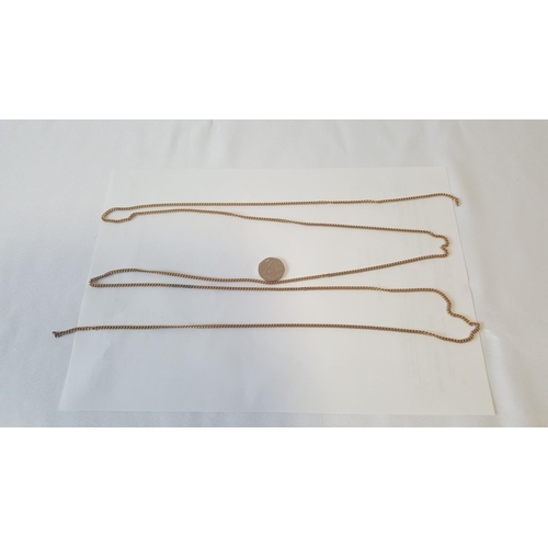 89 - pinchbeck 5ft long chatelaine chain no clasp