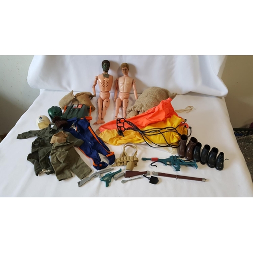 92 - original 1960s Palitoy Action Man for spares plus accessories