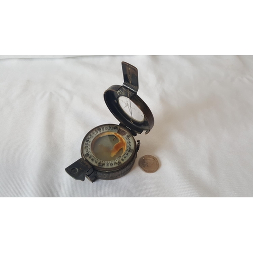 277 - WW2 1939 military brass compass a/f