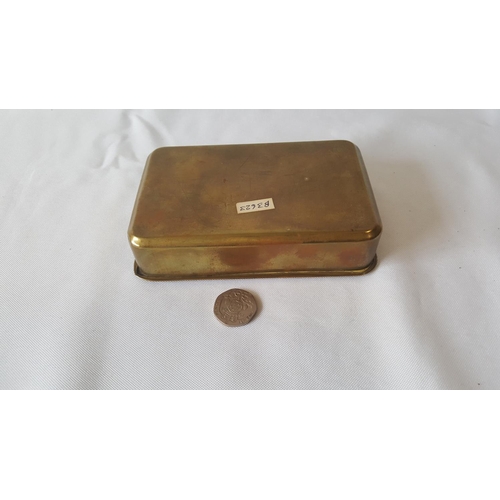 83 - Genuine WW1 Period Princess Mary Christmas Fund 1914 Brass Gift Box