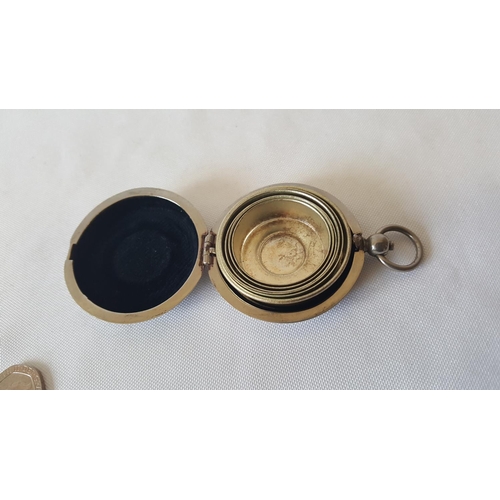 86 - rare Victorian cased collapsible cup with exterior compass