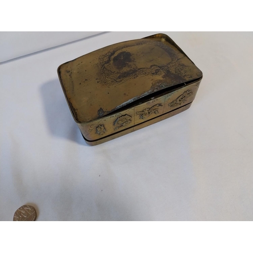 108 - Chinese brass box a/f