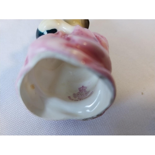 230 - Royal Worcester porcelain candle snuffer Japanese lady