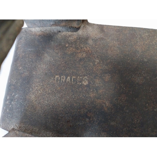 129 - antique Draces spade boot protector