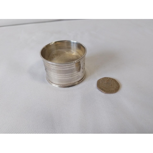 138 - HM silver napkin ring c1921