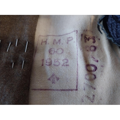 164 - vintage 1952 HM Prison sewing kit made by prisoners