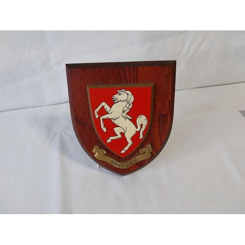 175 - Kent C.C.C. wall plaque