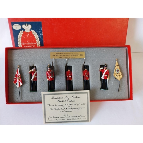 19 - Tradition hand painted lead soldiers The Buffs East Kent Reg 1890