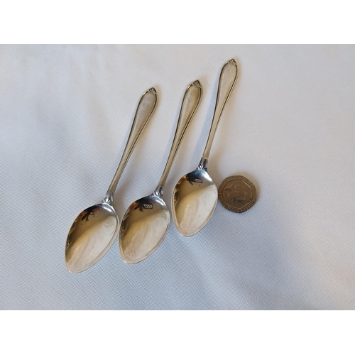 193 - 3 HM silver spoons c1945