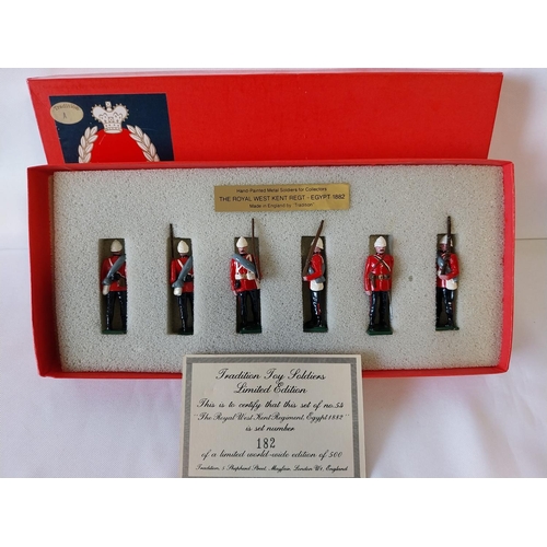 20 - Tradition hand painted lead soldiers The Royal West Kent Regt Egypt 1882