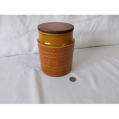 219 - 1970s Hornsea Saffron Tea jar