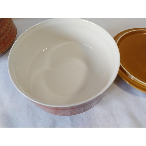 220 - 1970s Hornsea Saffron serving dishes