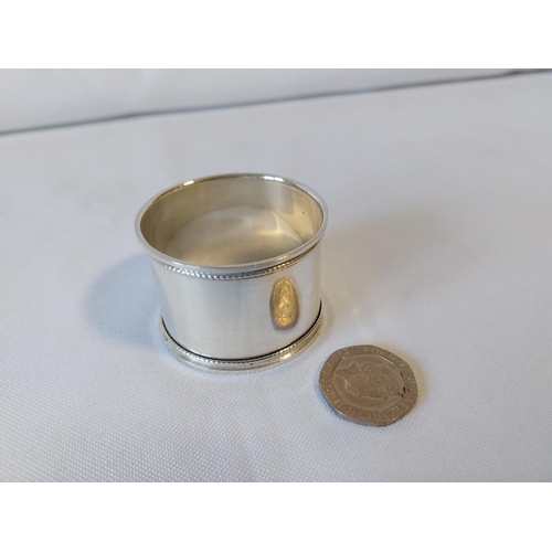 221 - HM silver napkin ring c1924