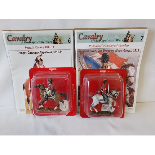 231 - 2 Del Prado mint cavalry figures