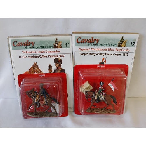 233 - 2 Del Prado mint cavalry figures