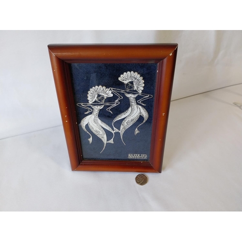 251 - framed 925 silver picture