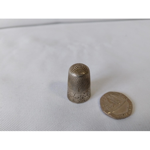 255 - HM silver thimble