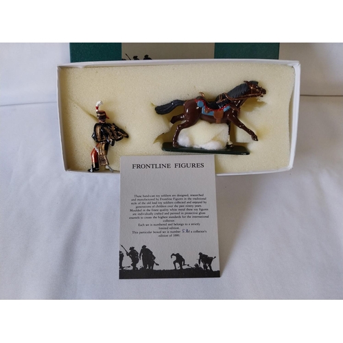 326 - Frontline Figures lead soldiers limited edition PAO 6 11th Hussars officer