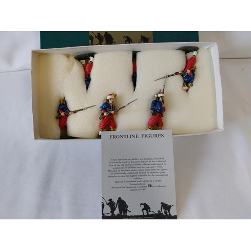 343 - Frontline Figures lead soldiers limited edition FCZ 2 French Imperial guard Zouaves