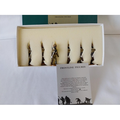 349 - Frontline Figures lead soldiers limited edition KR 4 The Khyber Rifles marching