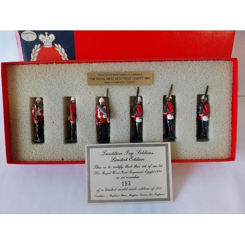 42 - Tradition hand painted lead soldiers The Royal West Kent Regt 1882