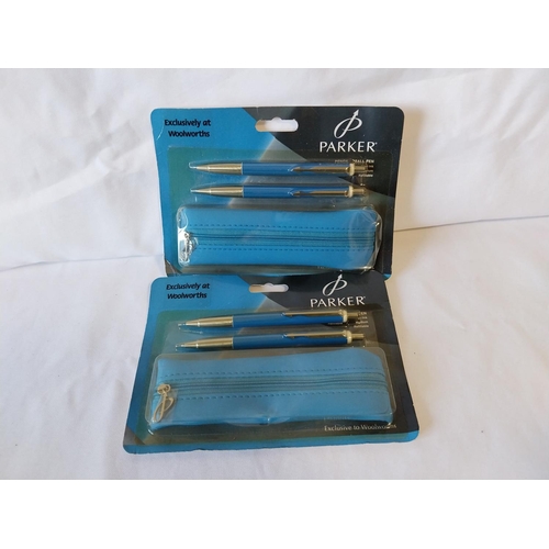 82 - 2 vintage Woolworths Parker pen sets