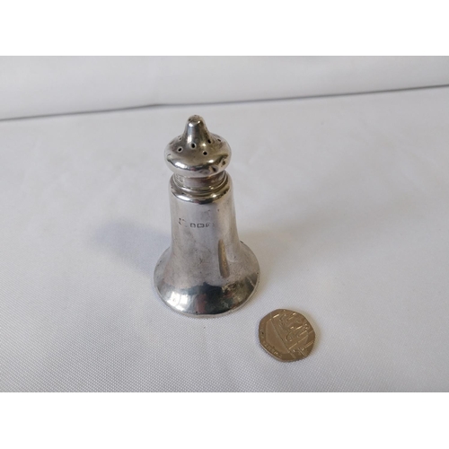 86 - HM silver pepper pot c1913