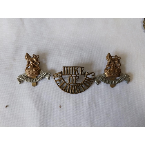 106 - quantity of vintage military badges