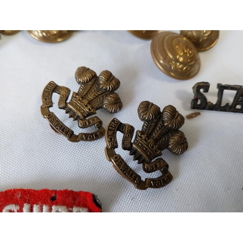 108 - quantity of vintage South Lancashire Regiment items