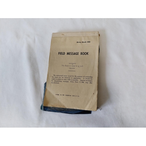 109 - vintage army field book