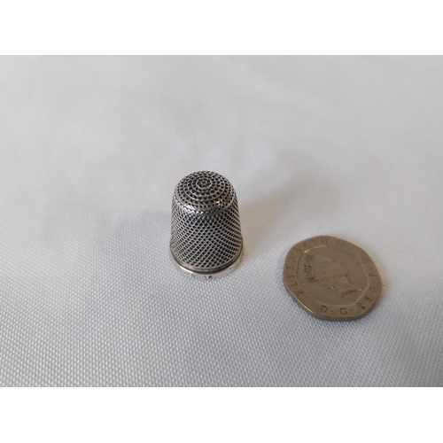 123 - sterling silver thimble