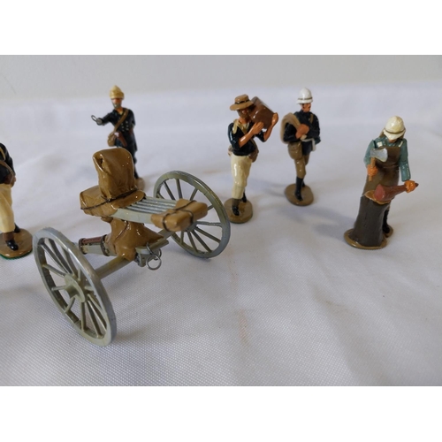 198 - diecast navy gun crew figures