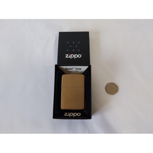 28 - Zippo Armor Case lighter in case