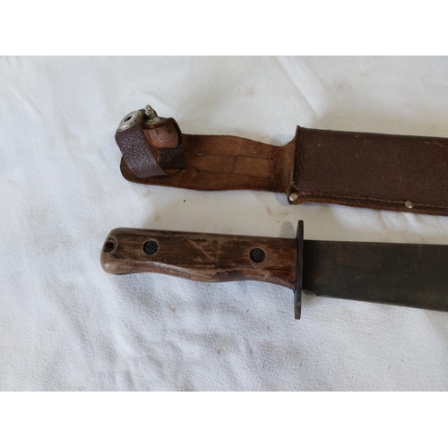 53 - vintage British Survival Knife & scabbard