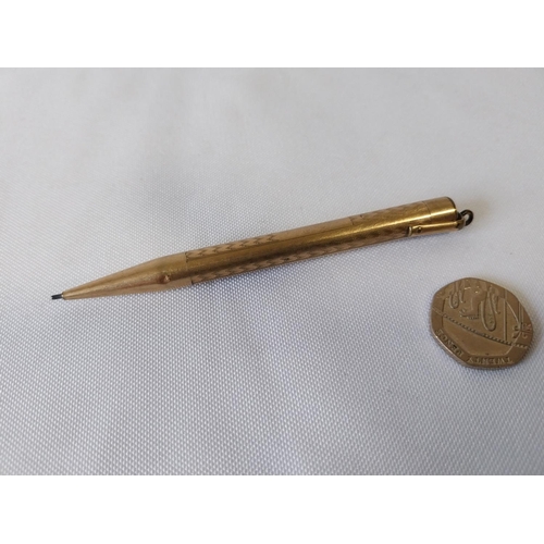 83 - Mabie Todd New York gold plated propelling pencil