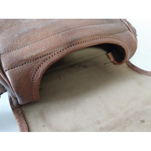 90 - antique leather cartridge bag