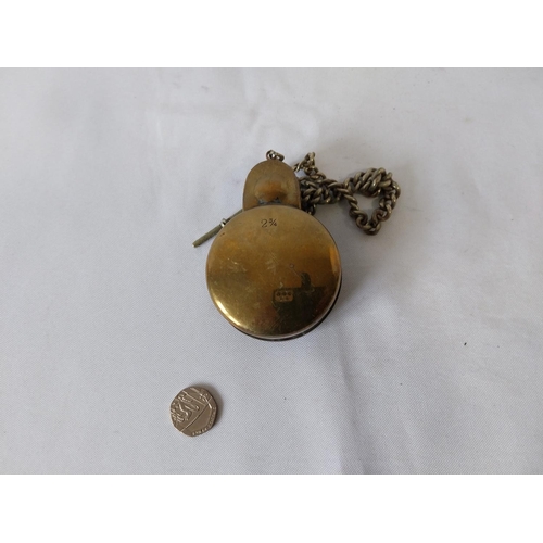 93 - WW1 military tunnellers brass pocket watch holder